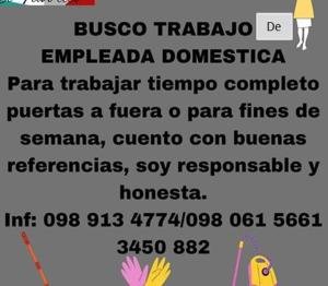 ofrezco mis servicios de empleada domestica 0989134774